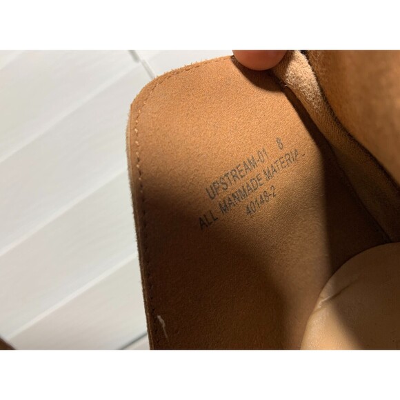 Women's Bamboo 8 Faux Suede Faux Wood Block Heeled Ankle Boot Zipper Back - Picture 12 of 13